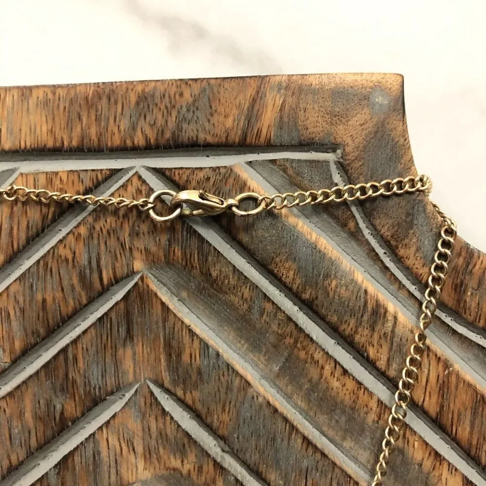 Black Rhinestone Bow Long Chain Necklace